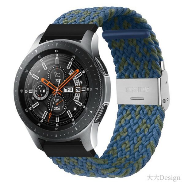 Elastic Nylon 20mm narukvica - Blue/Green Band