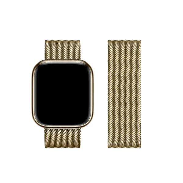 FORCELL F-DESIGN FA03 magnetic steel narukvica za APPLE Watch 42 / 44 / 45 / 49 mm vintage gold