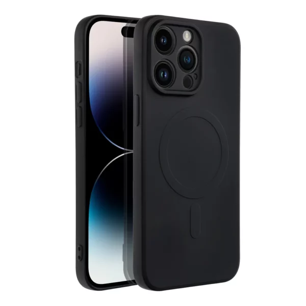 Silicone Mag Cover compatible with MagSafe maska za IPHONE 14 PRO MAX black