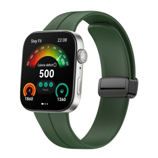 Silikonska narukvica za Huawei Watch Fit 3 Magnetic - Green