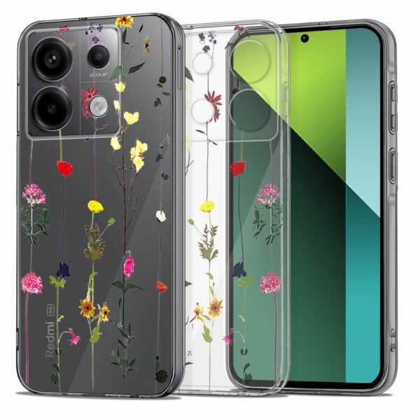 TECH-PROTECT FLEXAIR+ maska za XIAOMI REDMI NOTE 13 PRO 5G / POCO X6 5G GARDEN FLORAL