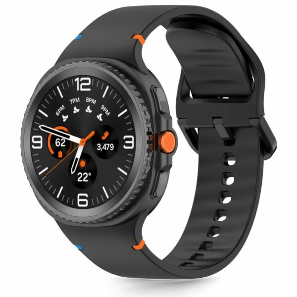 TECH-PROTECT SILICONE narukvica za SAMSUNG GALAXY WATCH 8 / CLASSIC (40 / 44 / 46 MM) BLACK