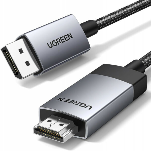 UGREEN DisplayPort na HDMI kabel 4K@60Hz HDR Active DP 1.2 u HDMI 2.0 2M
