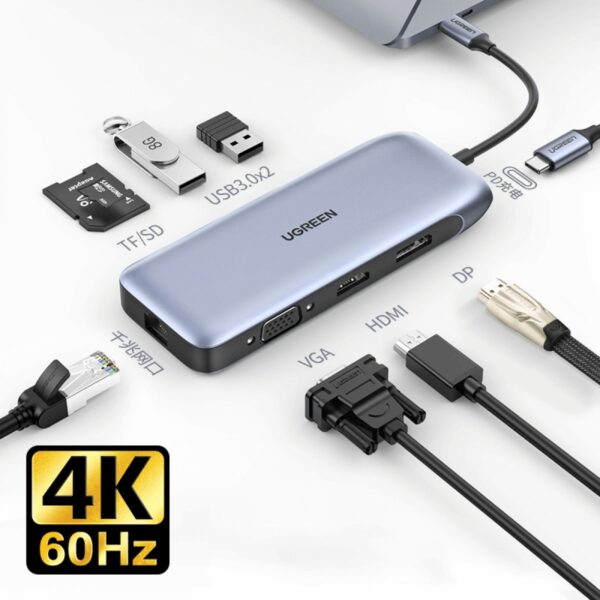 Ugreen USB-C Hub 9-in-1 4K HDMI