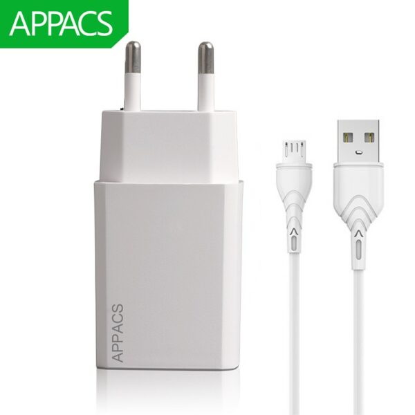 Appacs A7 2.1A adapter+micro kabal